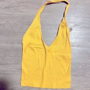 Urban Outfitters Yellow Halter Top